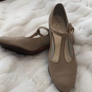 Capezio T-Strap Character Shoe,  7 1/2, Carmel